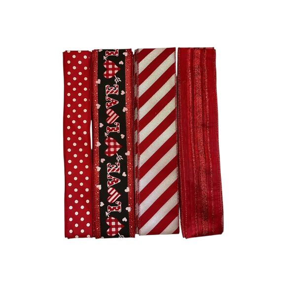 Hello Love Valentine Wreath Kit | Red Sign & Ribbon Craft Bundle for DIY Decor - Picture 3 of 6